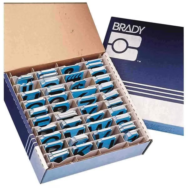 Quik-Align Assorted Numbers, Letters & Punctuation 2 in Polyester Lbls Black 550 Pieces, Brady, Mfr#: 174018